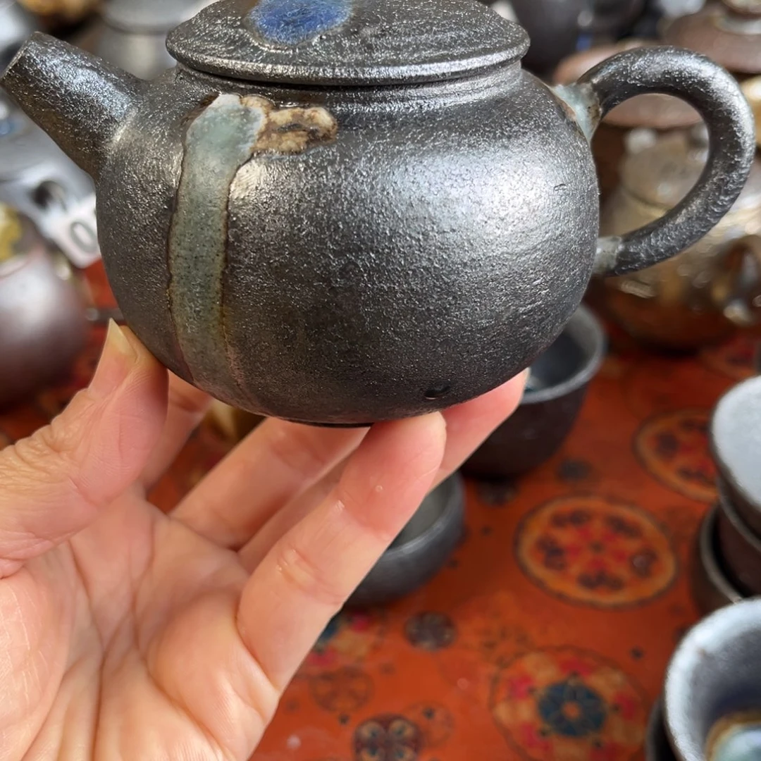 柴烧茶器主人杯杯柴烧