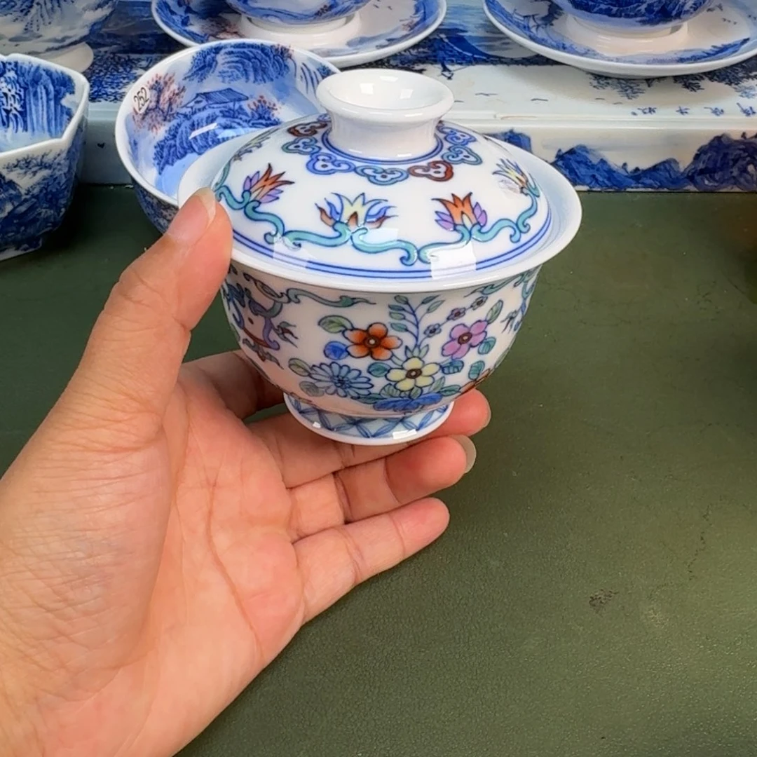 景德镇纯手绘茶具圆圆232