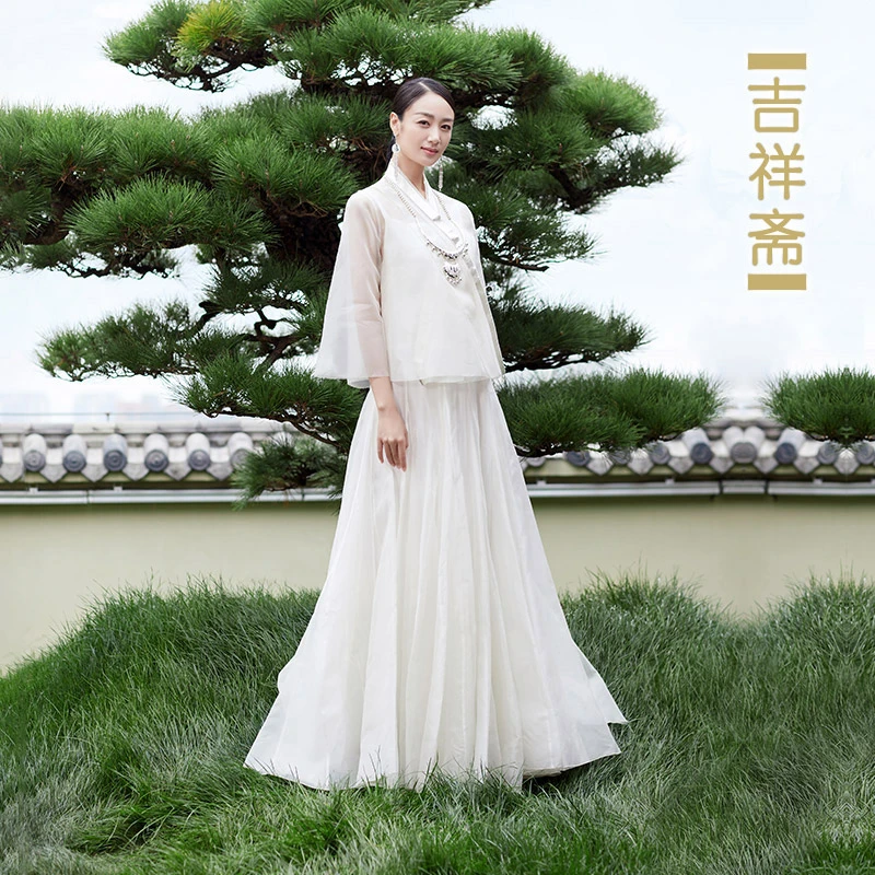 吉祥斋女装白羽扇上衣立领刺绣短外套高贵中国风礼服正品改良汉服