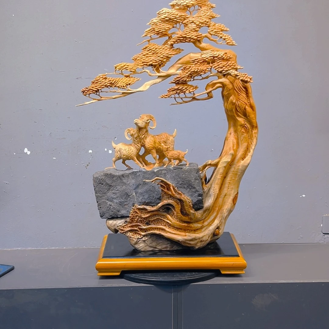 柏木（崖柏）木雕艺术作品欣赏