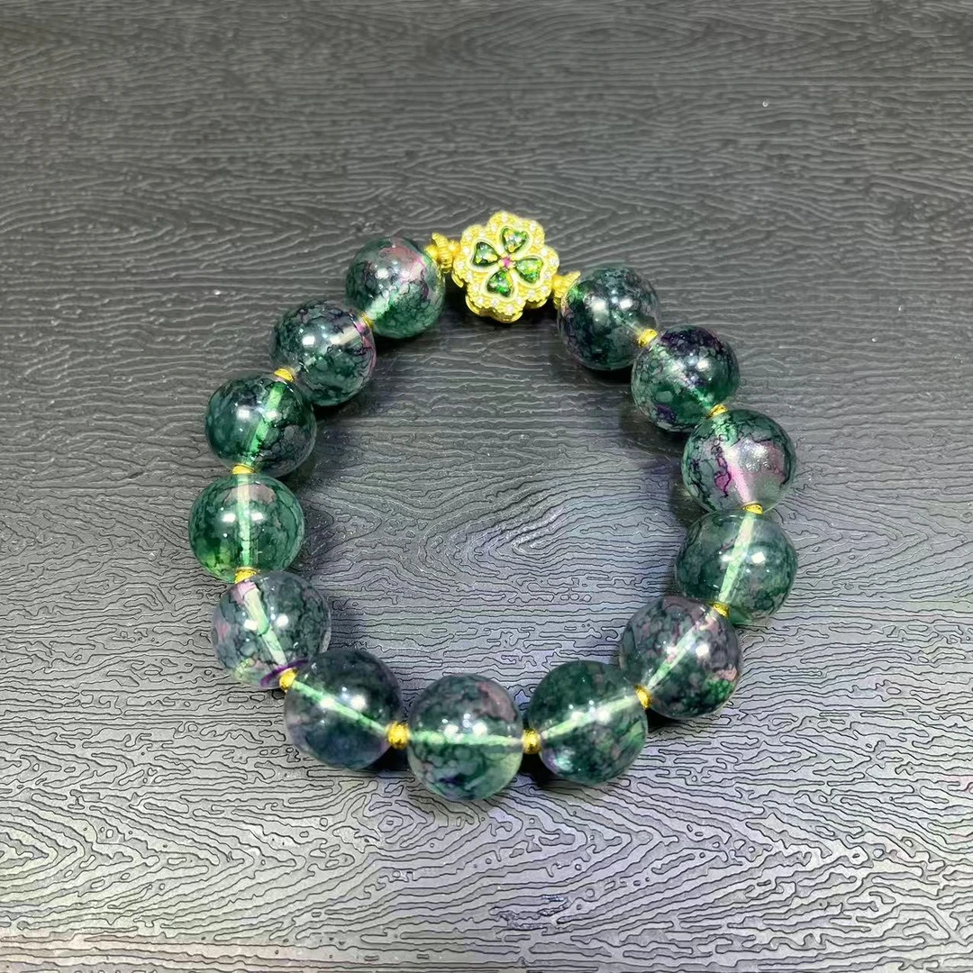 【福满满珠宝】F018-深海曼珠莎华设计款七彩手串-多样性发其一