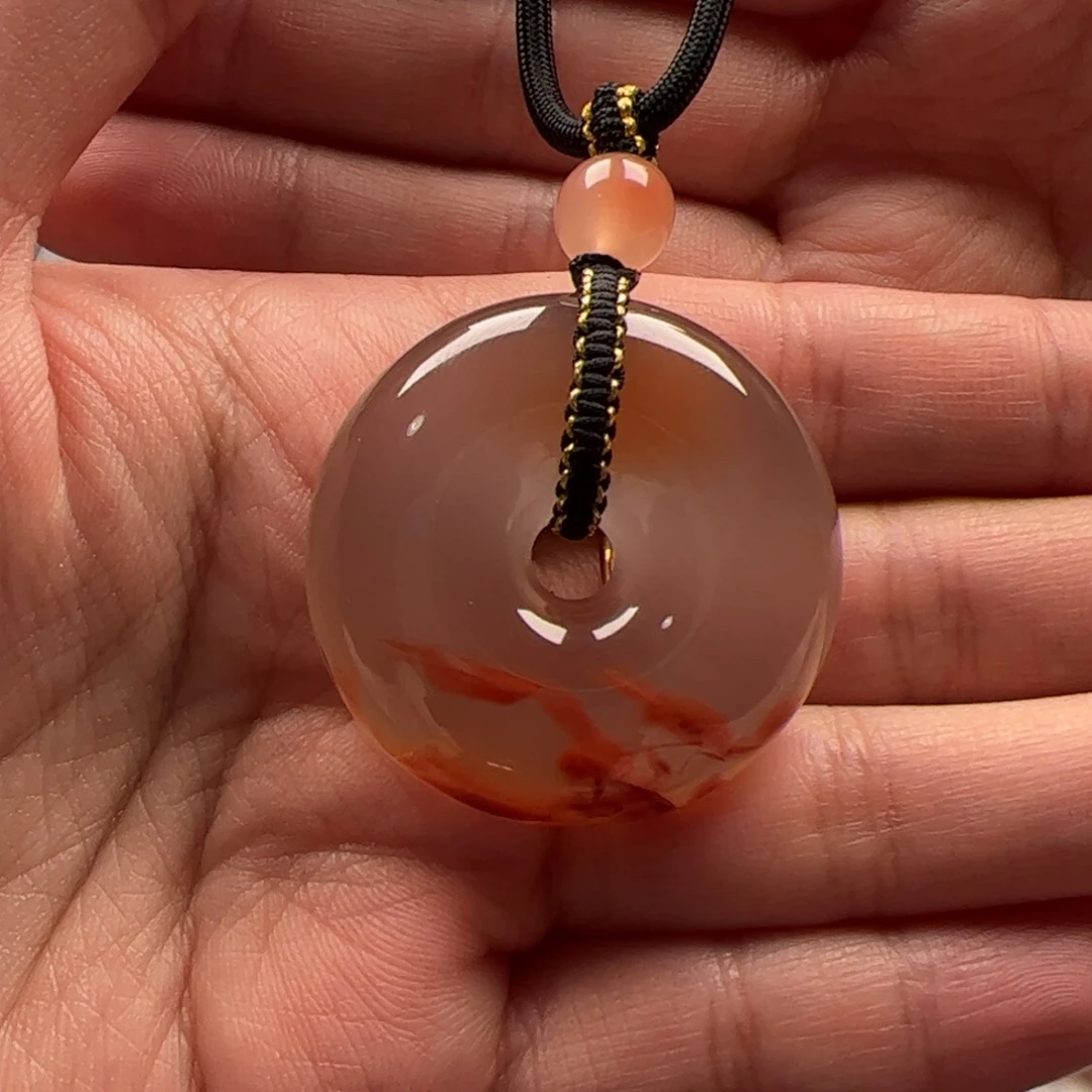 *****南红玛瑙未镶嵌平安扣