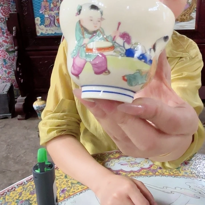 摆件景德镇高温陶瓷一个人物