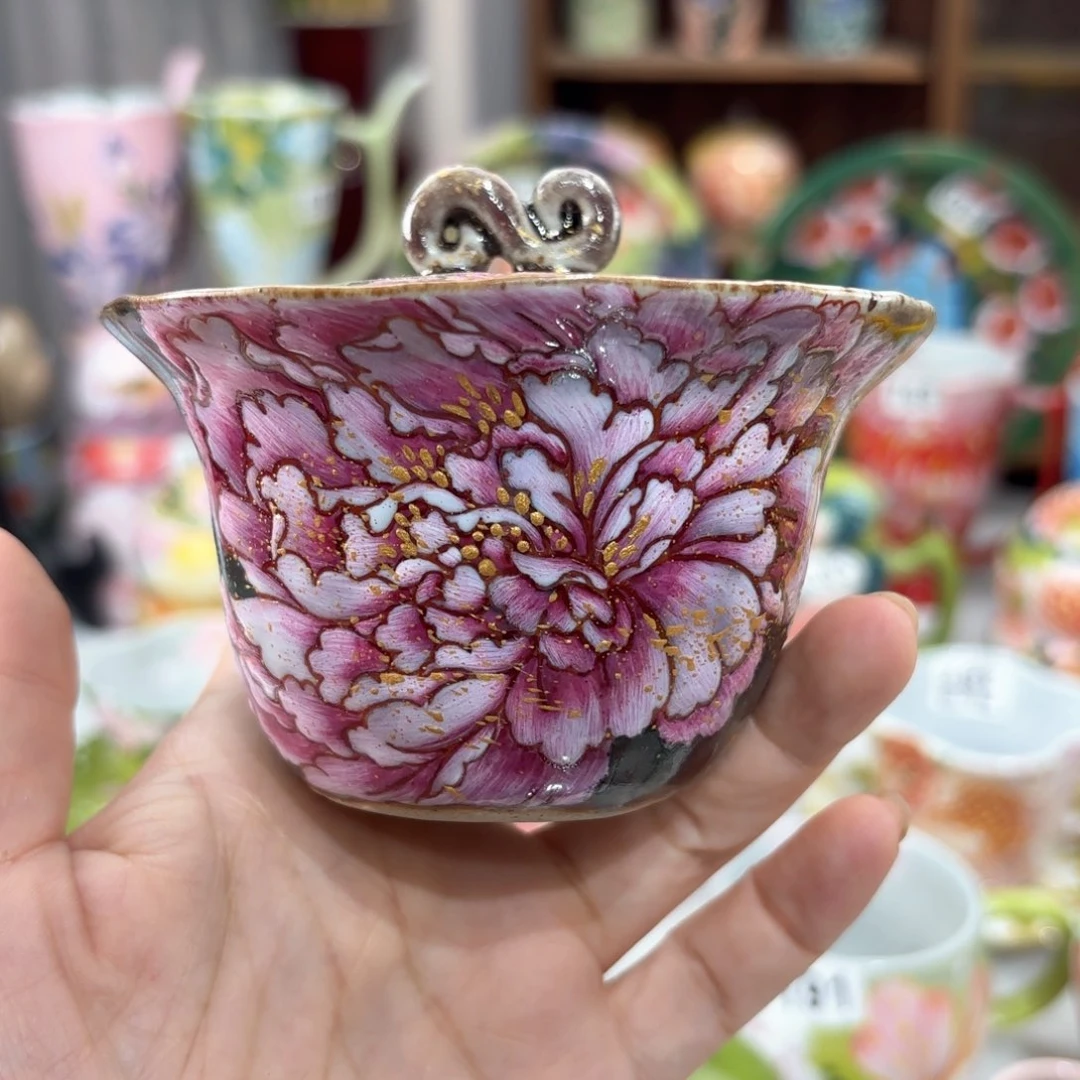 景德镇手绘高温釉下彩陶瓷茶具