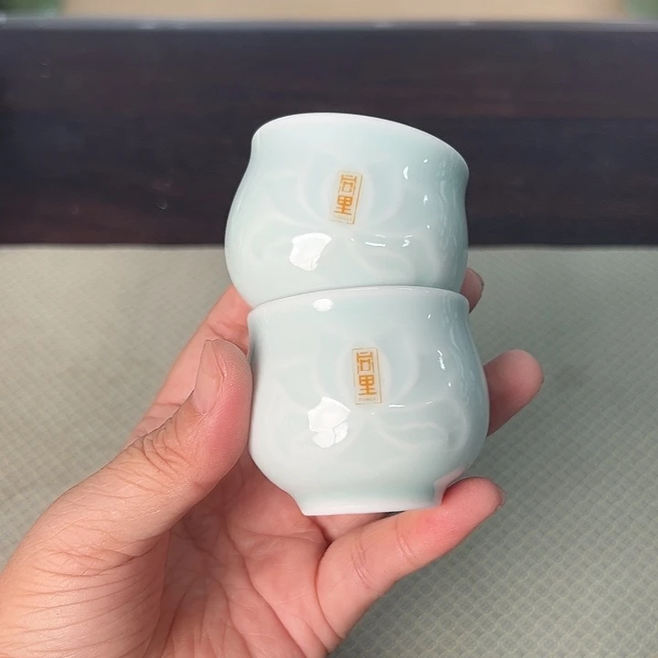 龙泉云间青瓷小米茶器