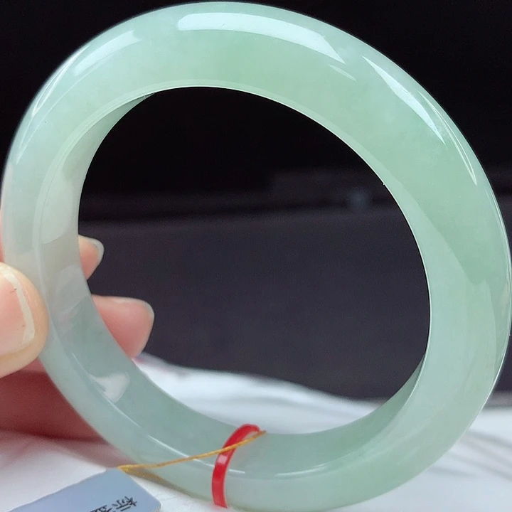 翡翠未镶嵌手镯54圈066