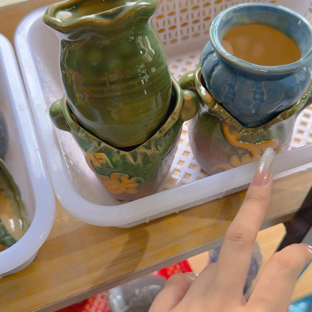 紫砂花盆粗陶精雕