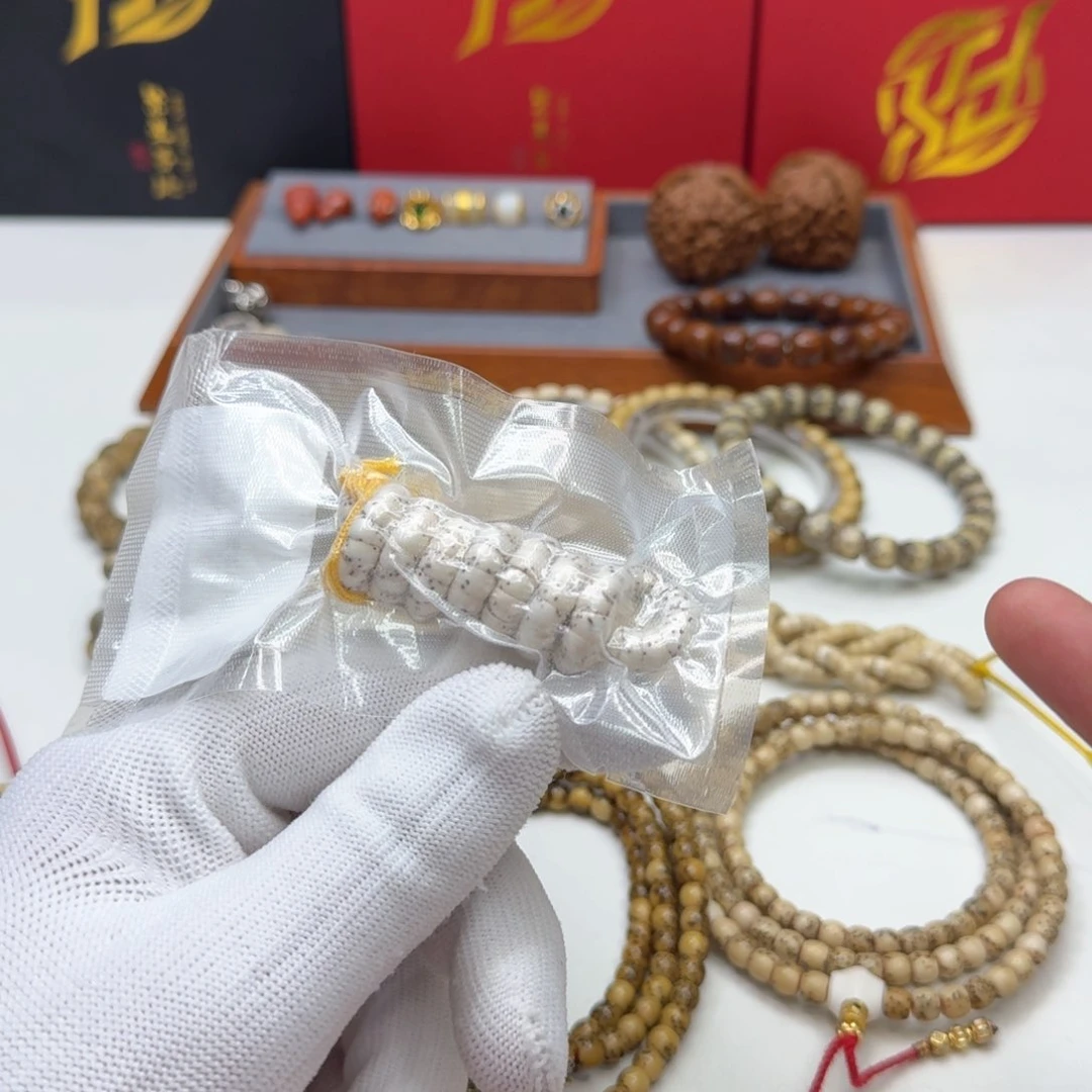 星月菩提手串14尊宠白星月半壁大肠6左右108