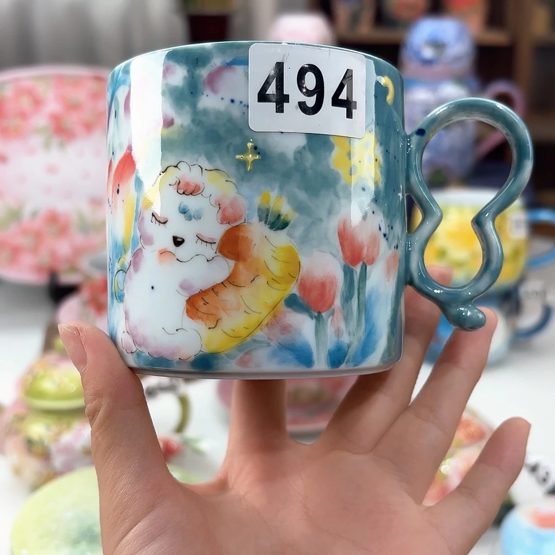 景德镇手绘高温釉下彩陶瓷茶具