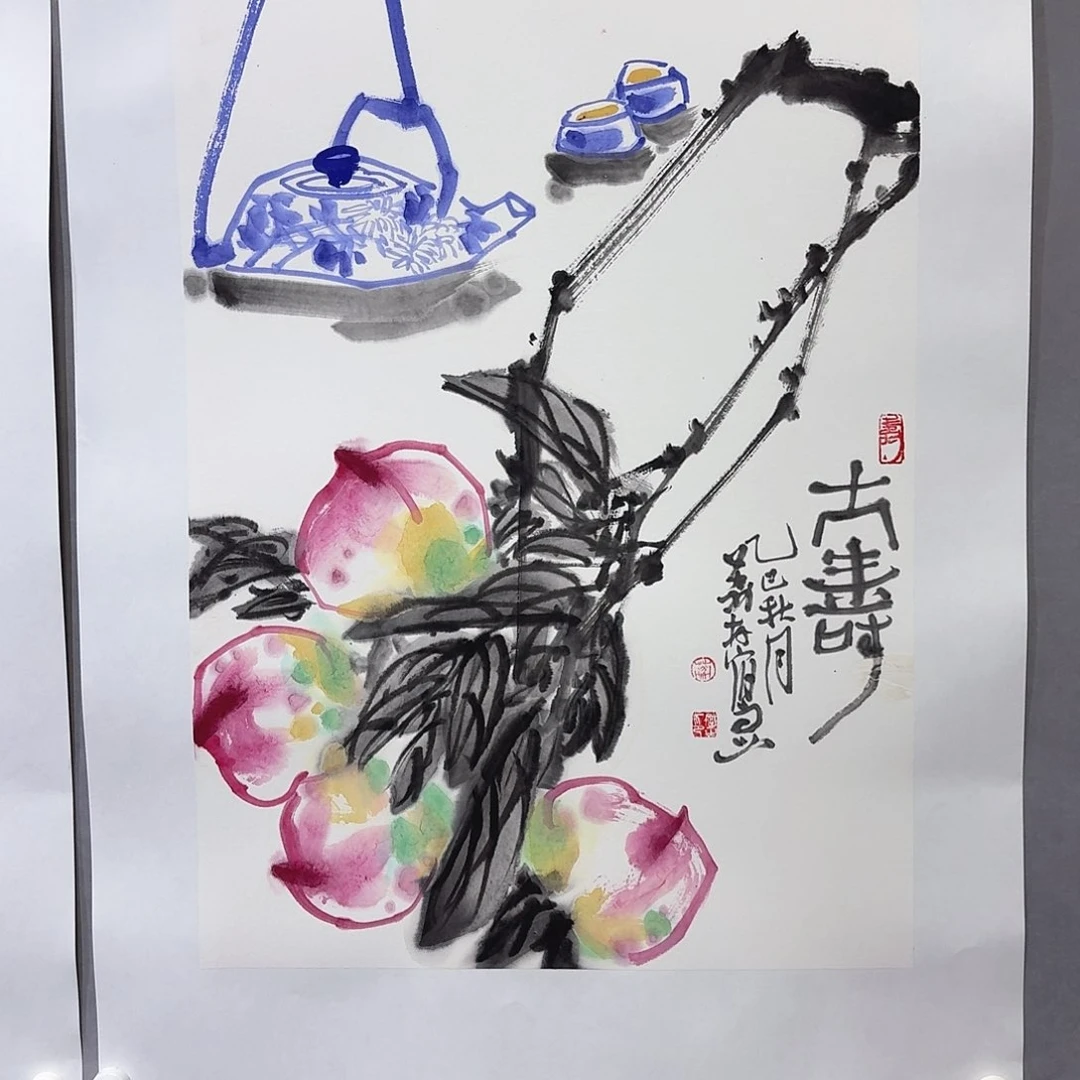 国画亲笔手绘放心去藏