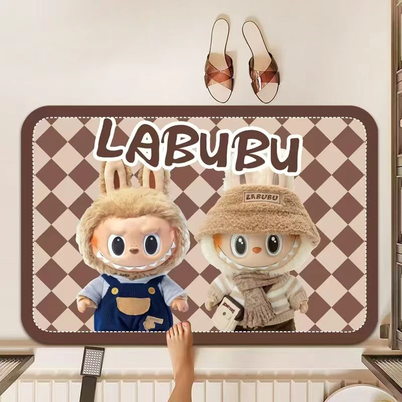 可爱卡通卫生间门口浴室地垫脚垫家用装饰吸水防滑xs