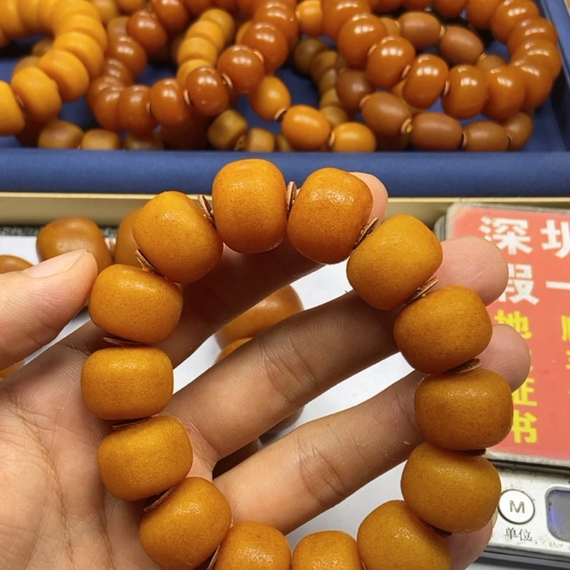 【闪购商品】一**士墩子橘皮手串