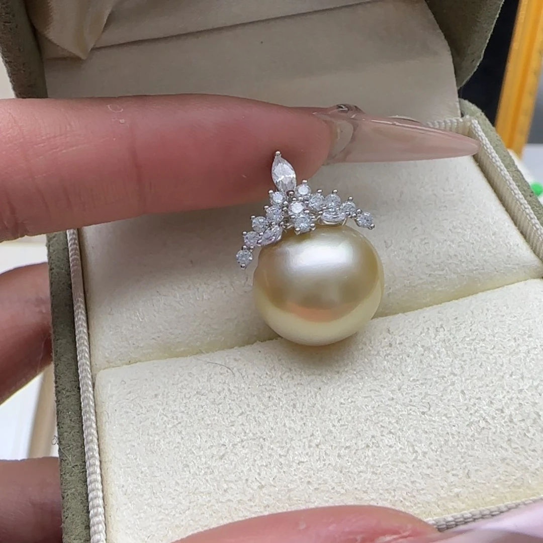 海水珍珠颈饰银S925镶嵌