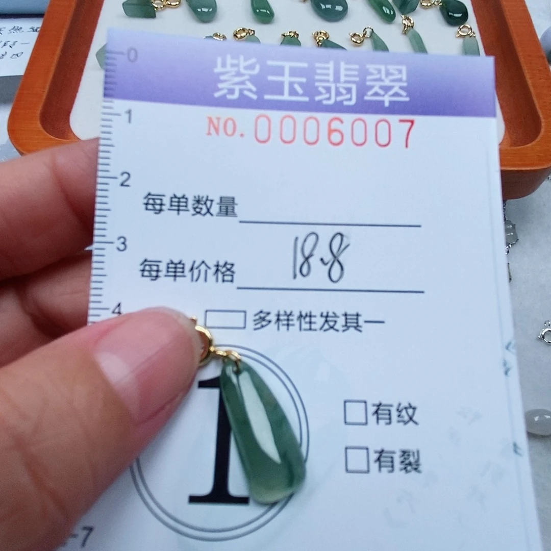 颈饰未镶嵌翡翠冰透随行