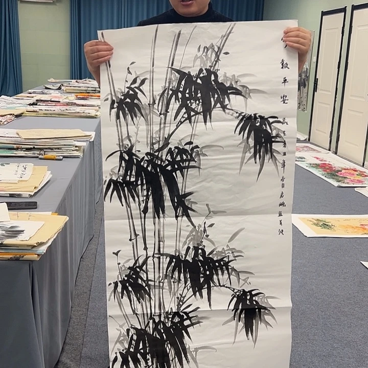 国画我们一起加油努力