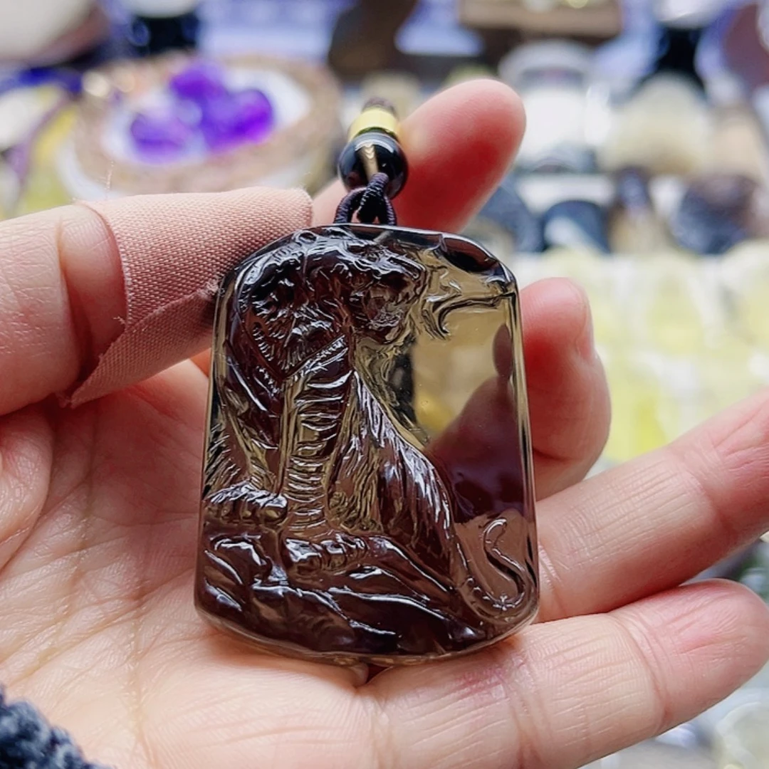 【闪购商品】水晶老虎吊坠未镶嵌不****伙