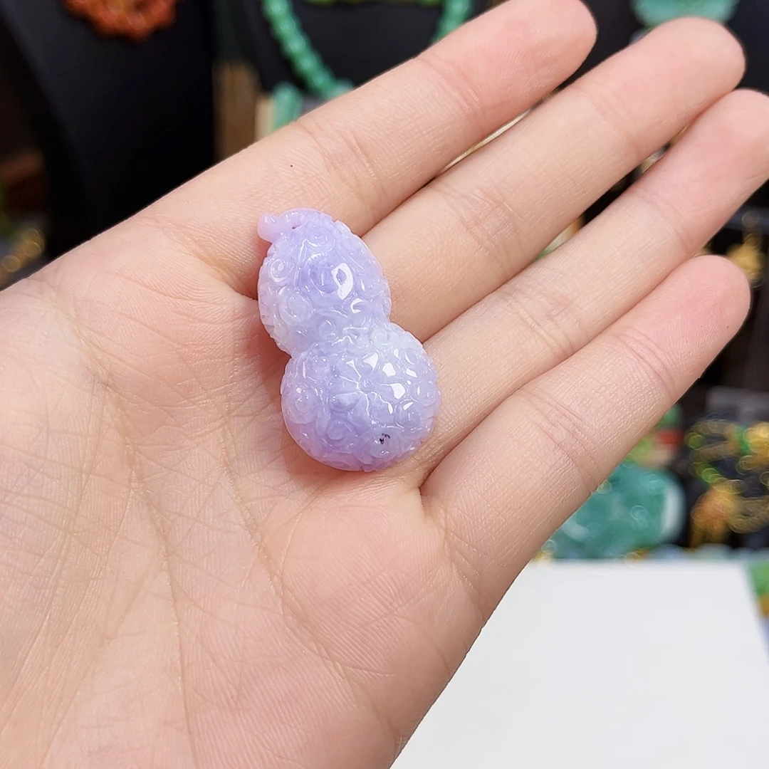 旺***～翡翠未镶嵌吊坠(赠链)葫芦