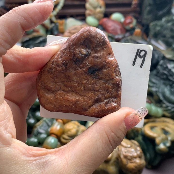 岫岩河磨玉（透闪石质玉）把件未镶嵌