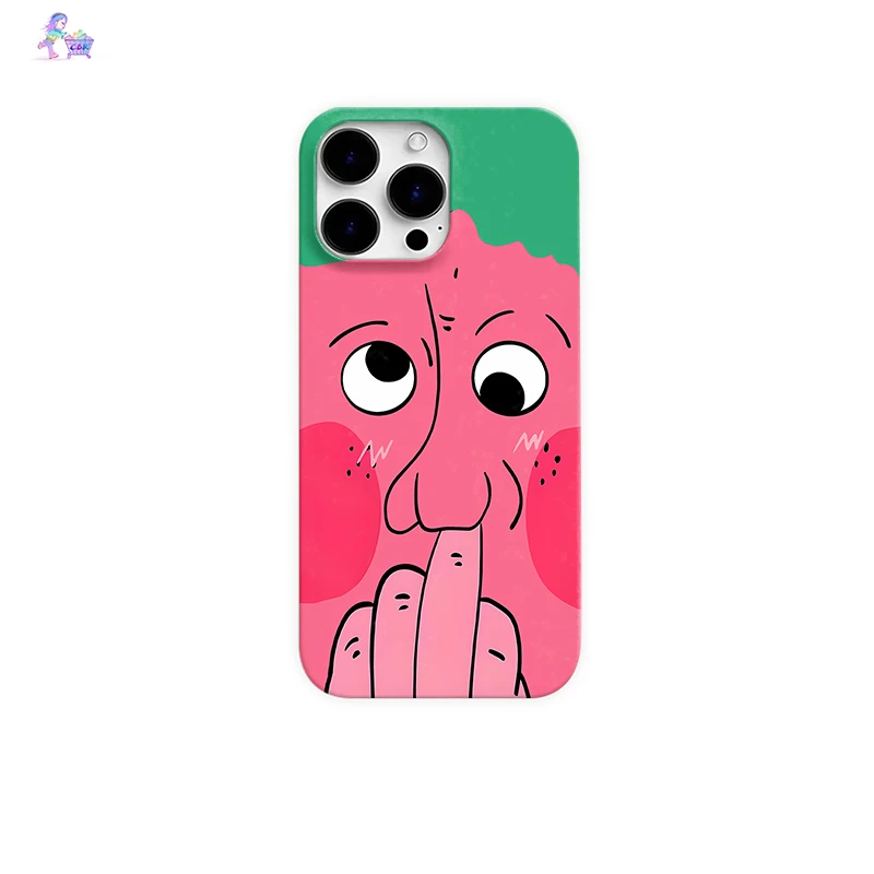 抠鼻表情适用于苹果17promax华为小米iqoo一加find三星搞怪手机壳