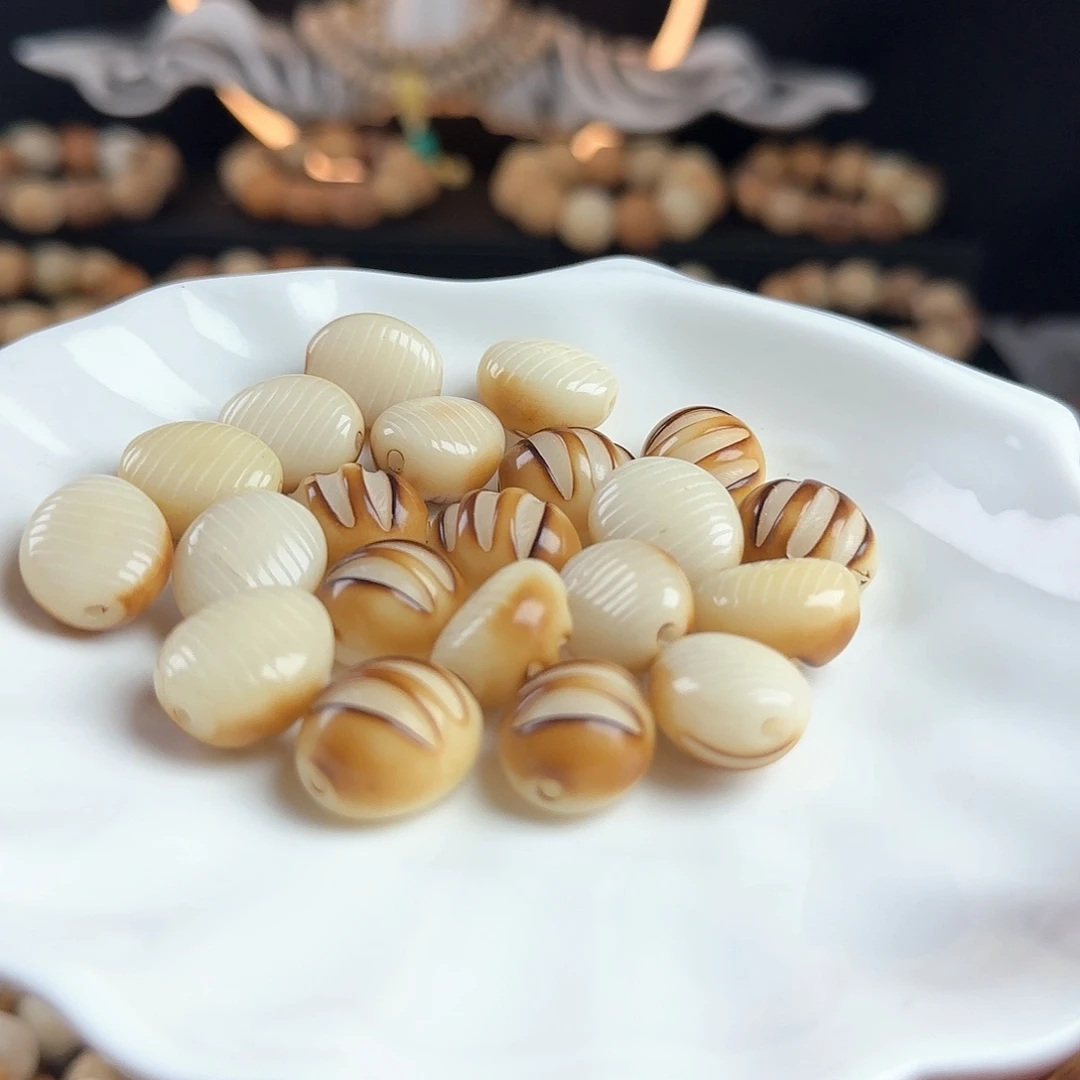 菩提根/象牙果手串瑕疵卡18.5面包20颗