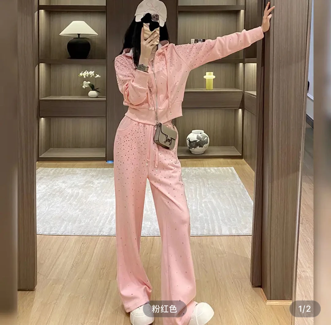 编号【901-940】深圳发货-2025春款欧货潮牌时尚套装轻奢休闲套装