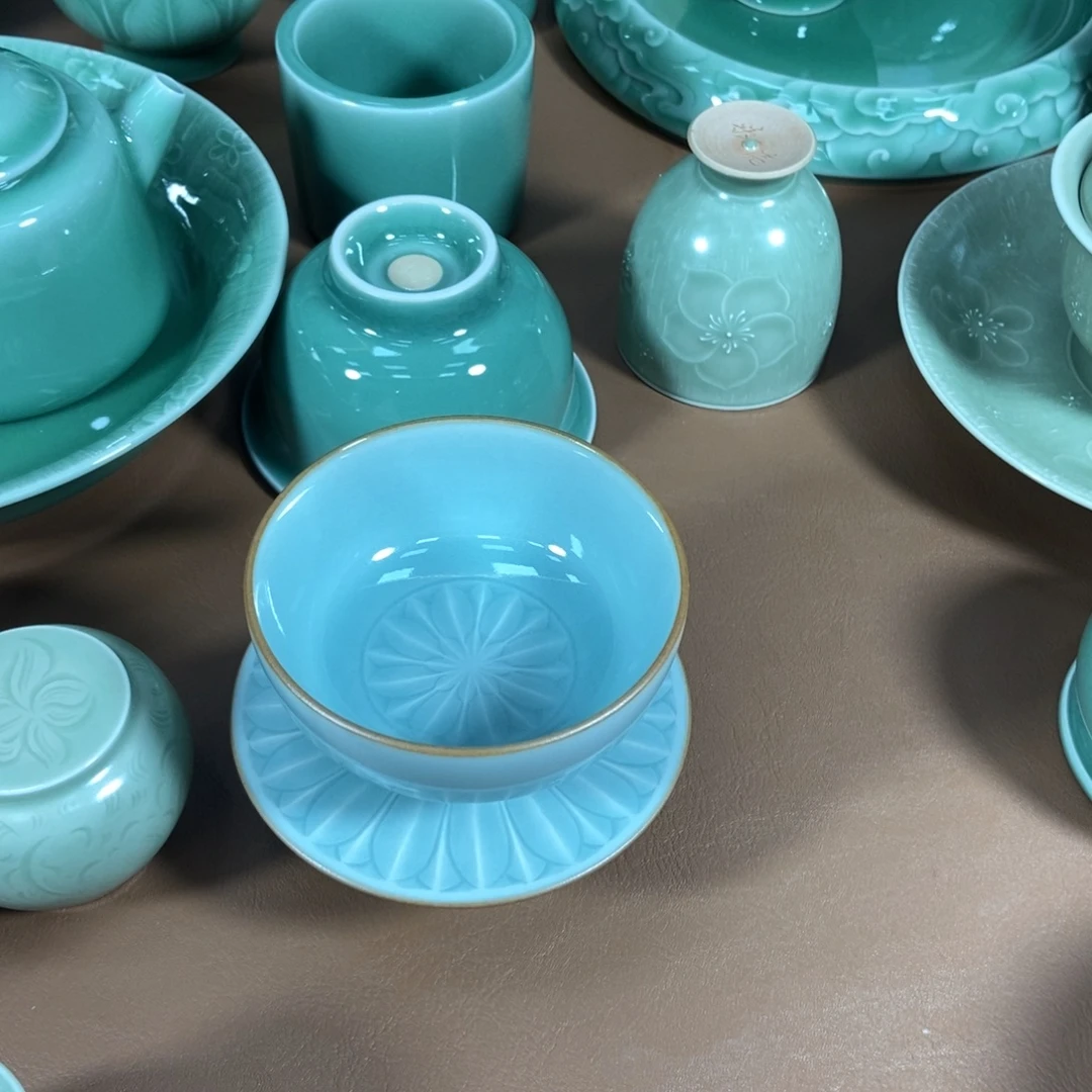 执***意龙泉青瓷茶器主人杯盖置