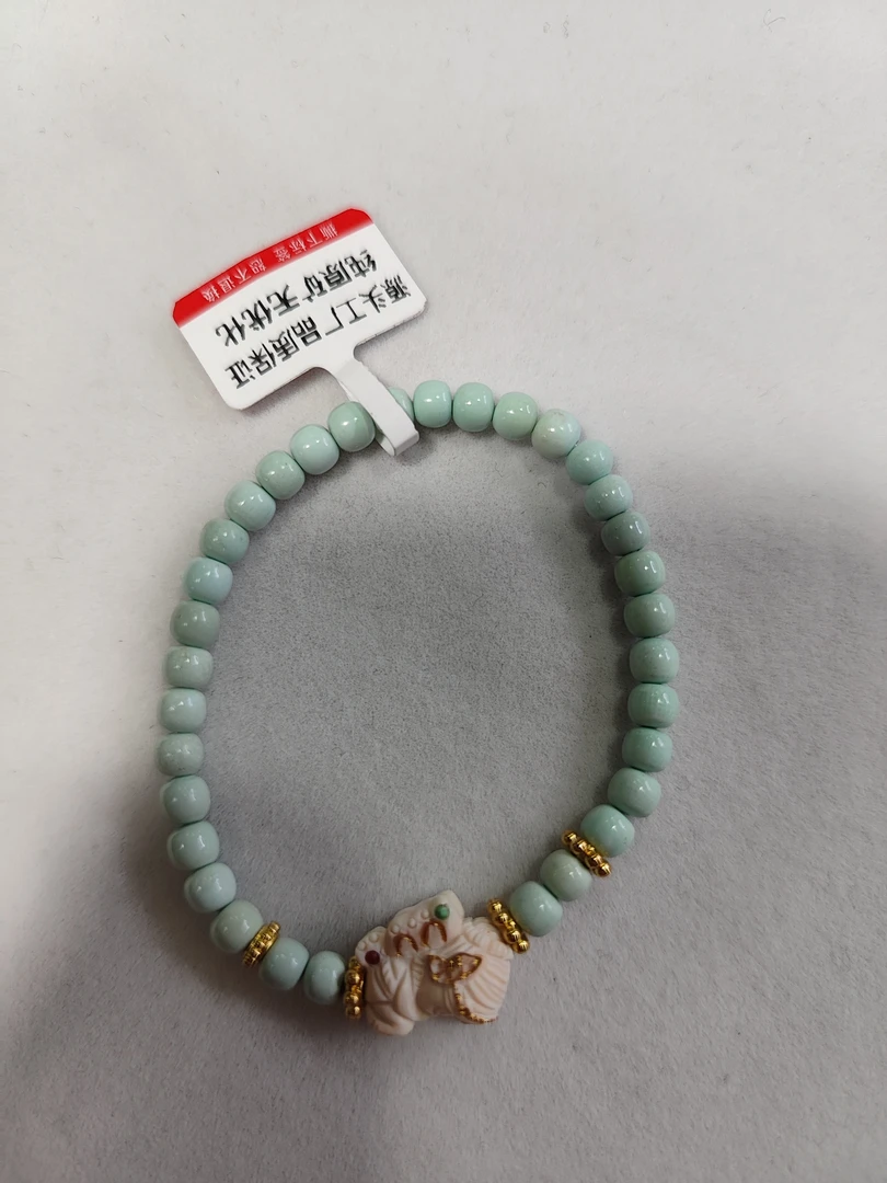 天然原矿绿松石单圈