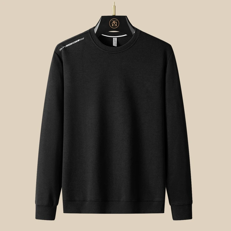 【千禧严选】品牌撤柜春秋季双精棉男士圆领卫衣休闲时尚通勤