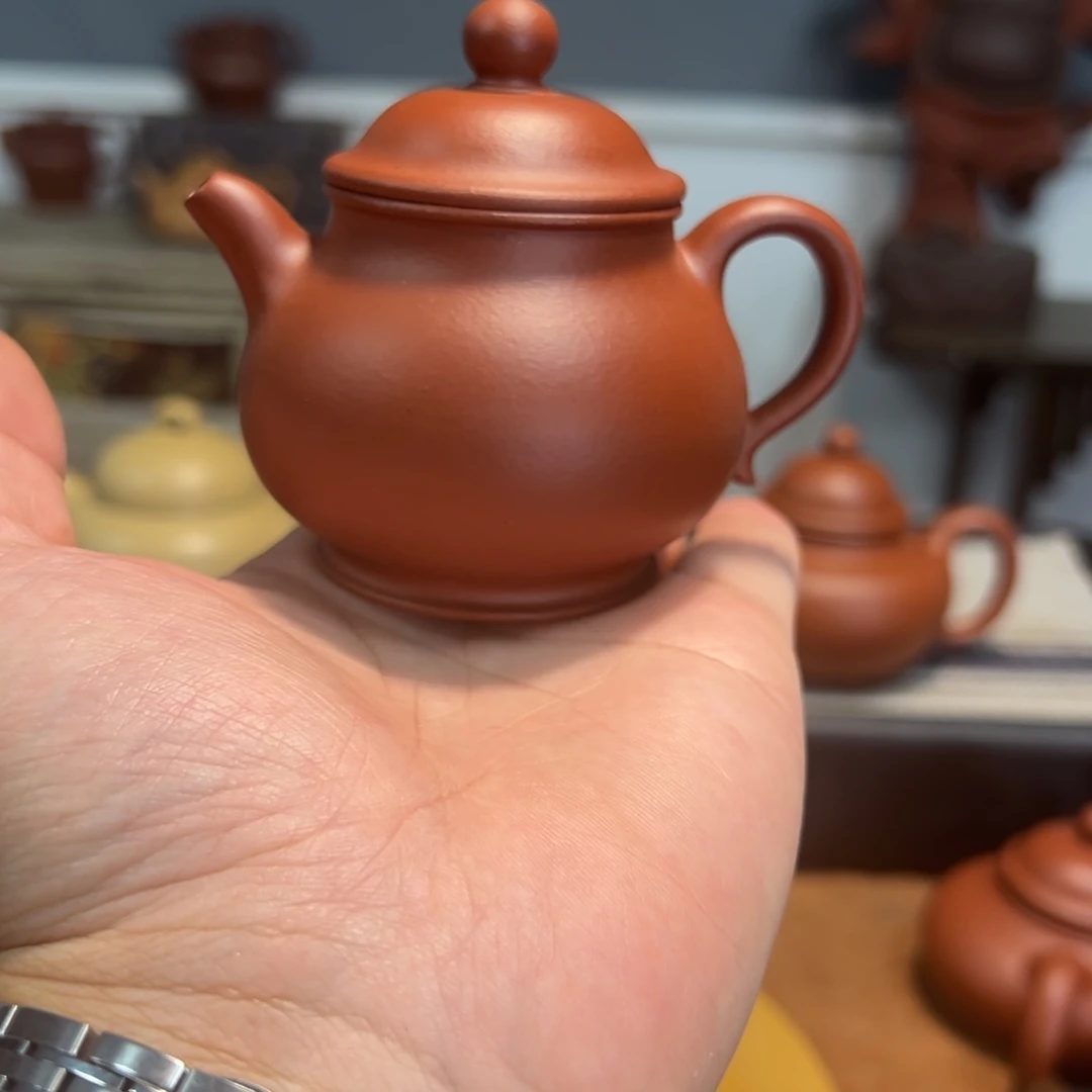 茶壶紫砂朱泥微瑕潘壶