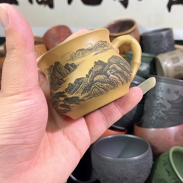茶杯紫砂全手工紫砂主人杯