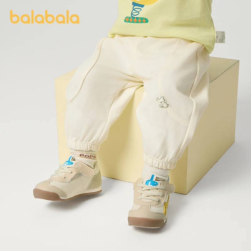 巴拉巴拉童装儿童长裤宝宝束脚裤子男童女童休闲裤宽松2025秋新款