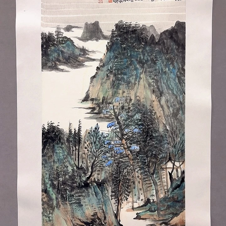 国画亲笔手绘放心去藏