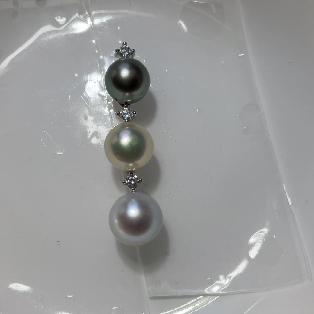 P****银S925镶嵌海水珍珠颈饰