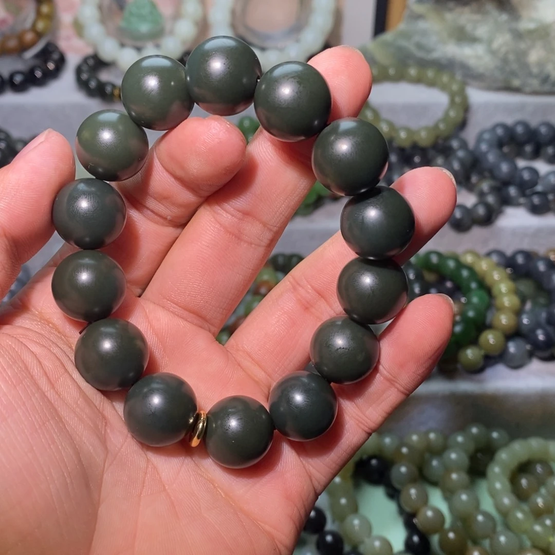 和田玉未镶嵌手链