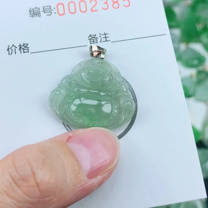 颈饰银S925镶嵌翡翠