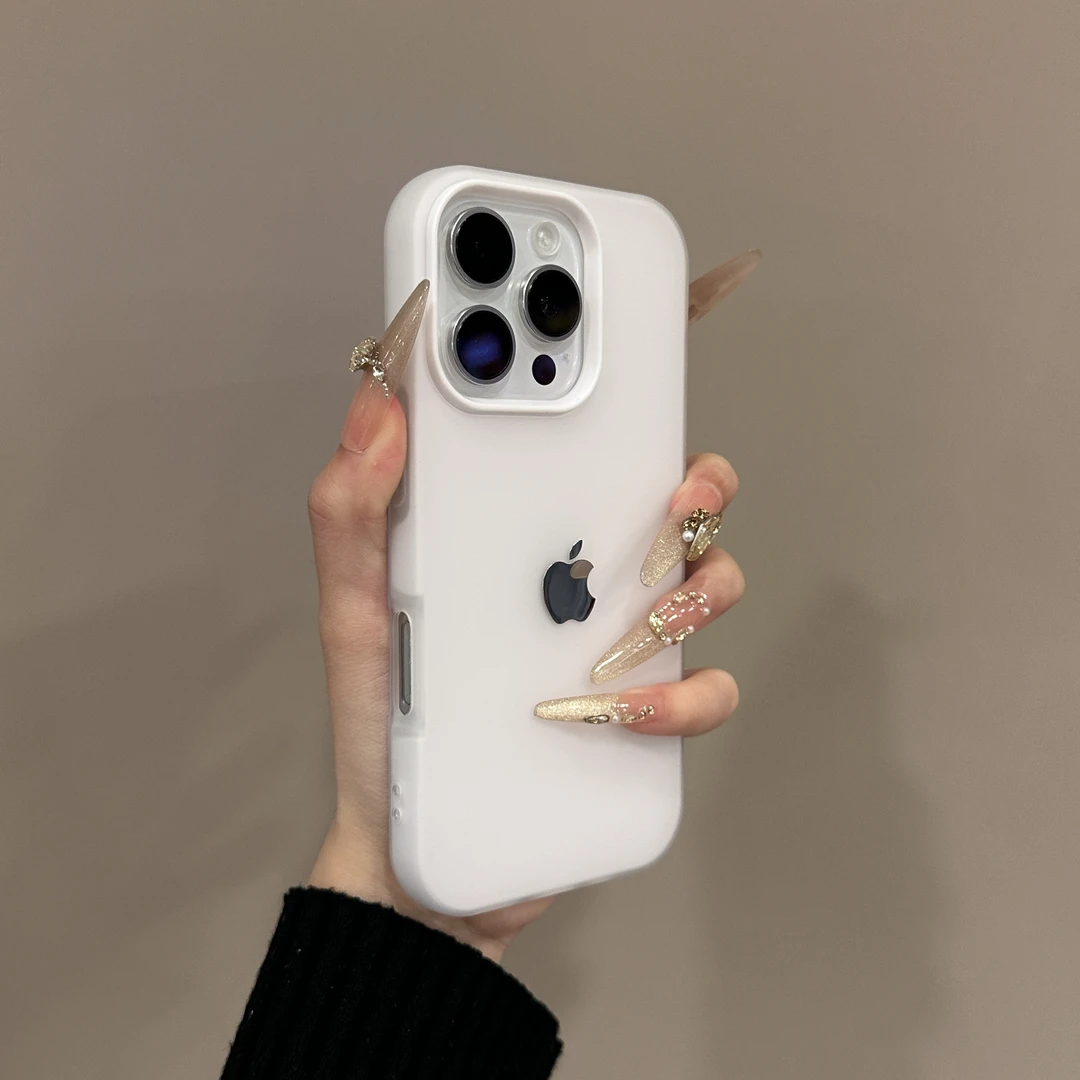 简约磨砂果冻适用苹果16promax手机壳时尚iPhone15二合一14个性13