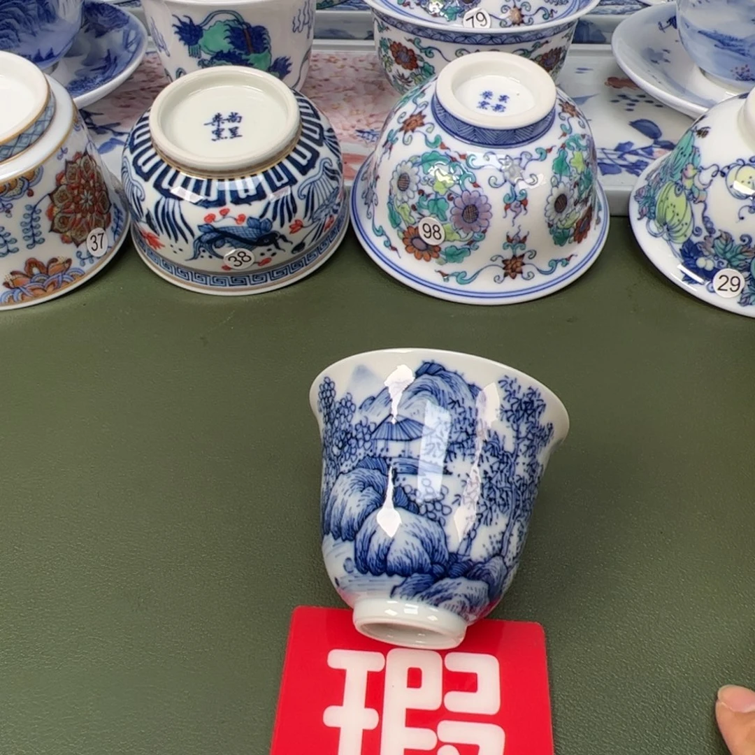 陶瓷景德镇纯手工纯手绘茶具木木76