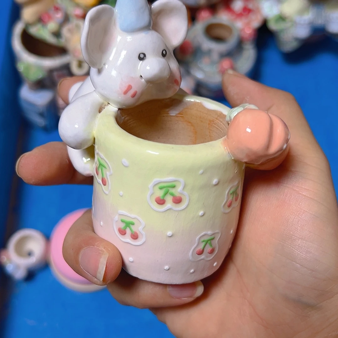 老梧家的手工多肉花盆