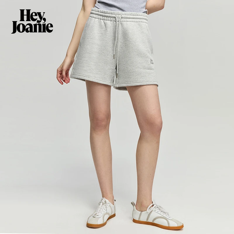 Hey JoanieHJ702两色随风休闲短裤新疆棉毛圈卫裤夏季新款