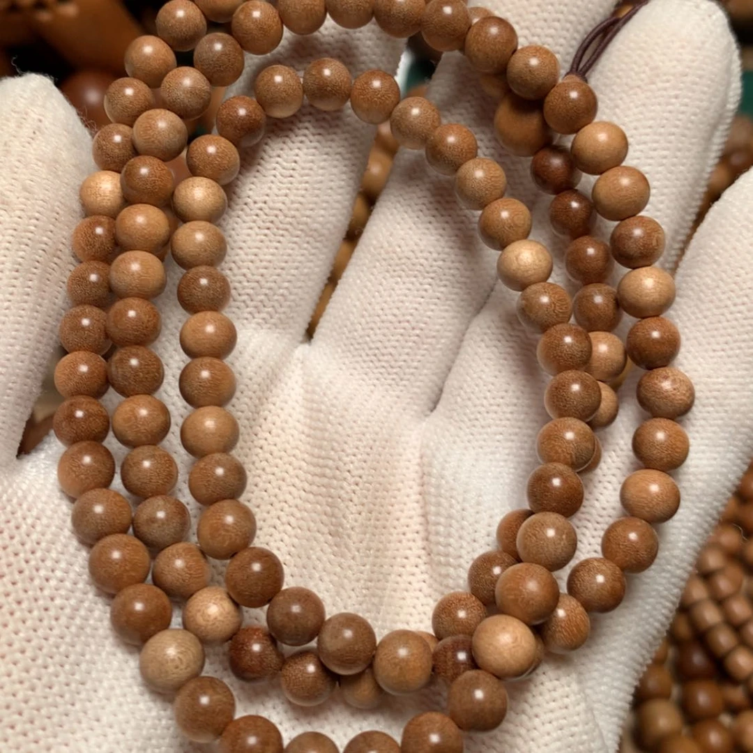 【闪购商品】檀香木手串/手链老山檀香6x108微微瑕