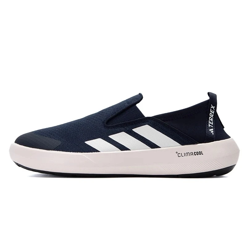 Adidas/阿迪达斯男鞋一脚蹬懒人鞋低帮透气轻便运动鞋JI3503