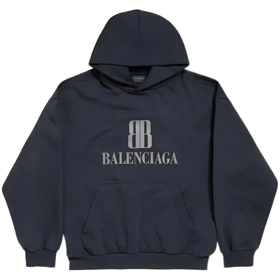 未使用 Balenciaga/巴黎世家 25早秋字母徽标连帽卫衣