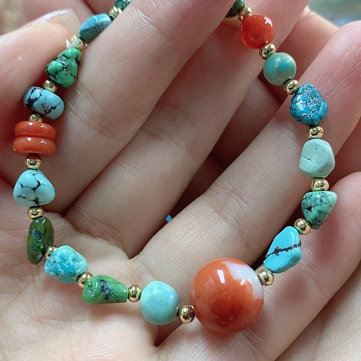 绿松石珠宝奇石未镶嵌