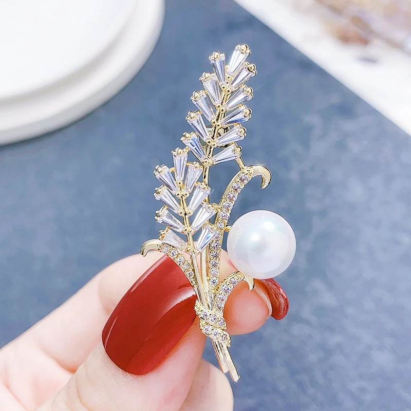 铜合金胸针 【米拉推荐】ML16-新款时尚麦穗胸针