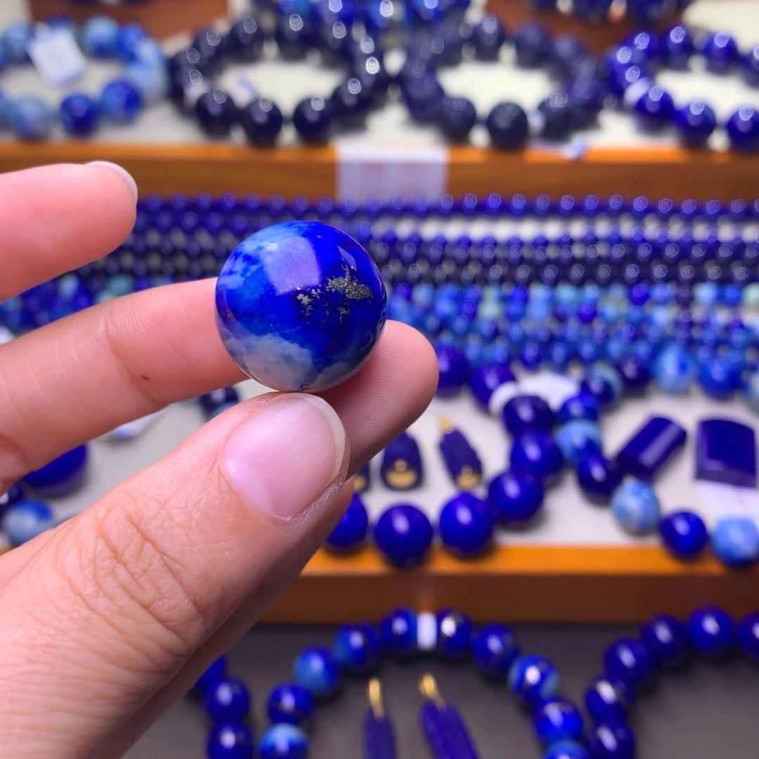 青金石未镶嵌单珠19.5mm1092