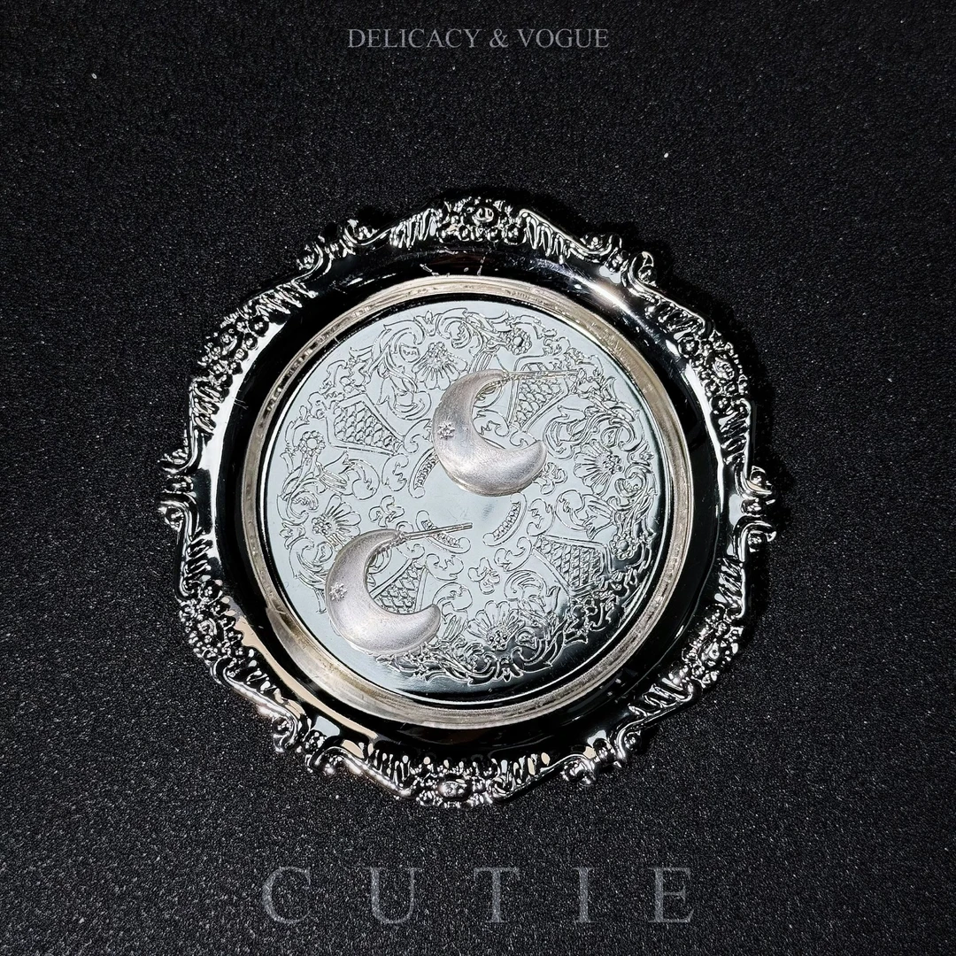 黄铜锆石耳饰 小众设计感高级感月牙时尚气质耳环耳饰