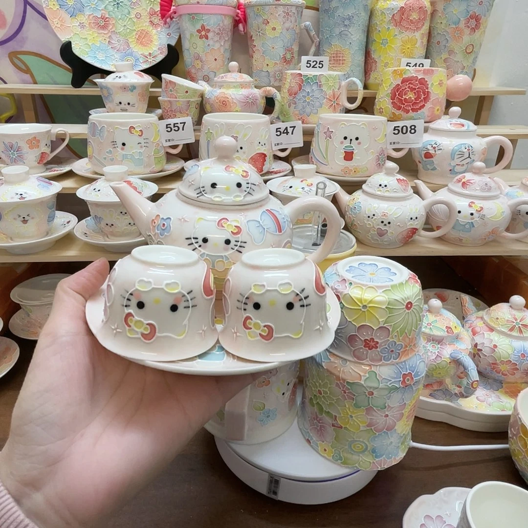瓷片玉泥茶壶套装312哈哈哈