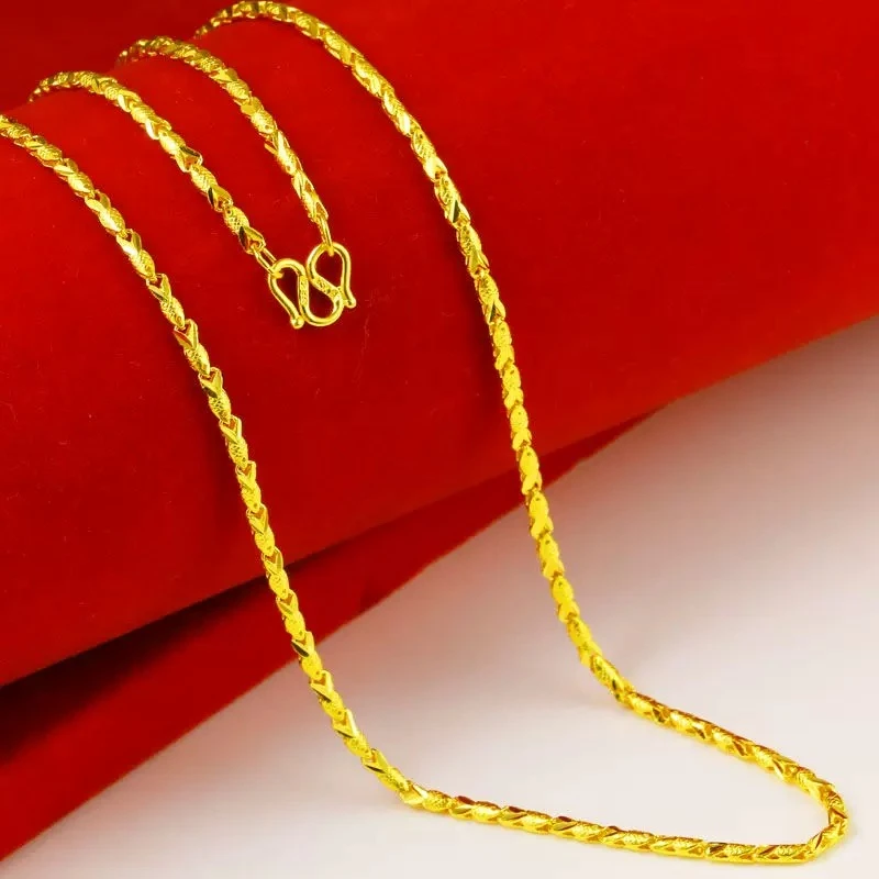 爆款黄色饰品项链 年年有鱼项链时尚百搭