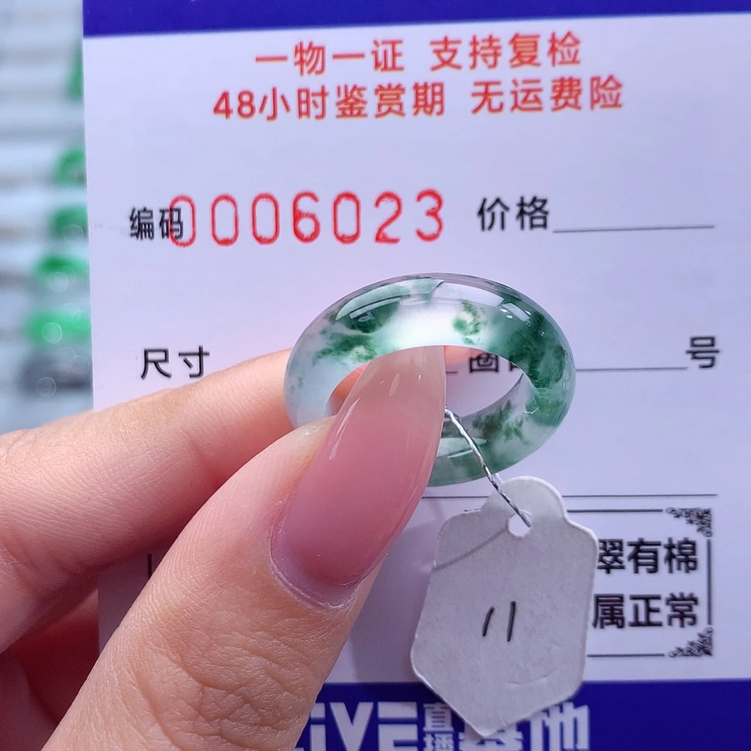 翡翠未镶嵌戒指天然