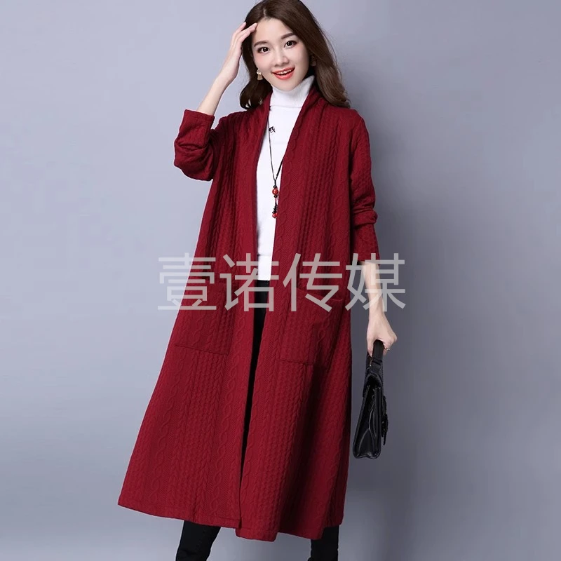 （孤品）2025新款风衣女大码春秋显瘦针织时尚羊绒宽松秋冬气质长袖